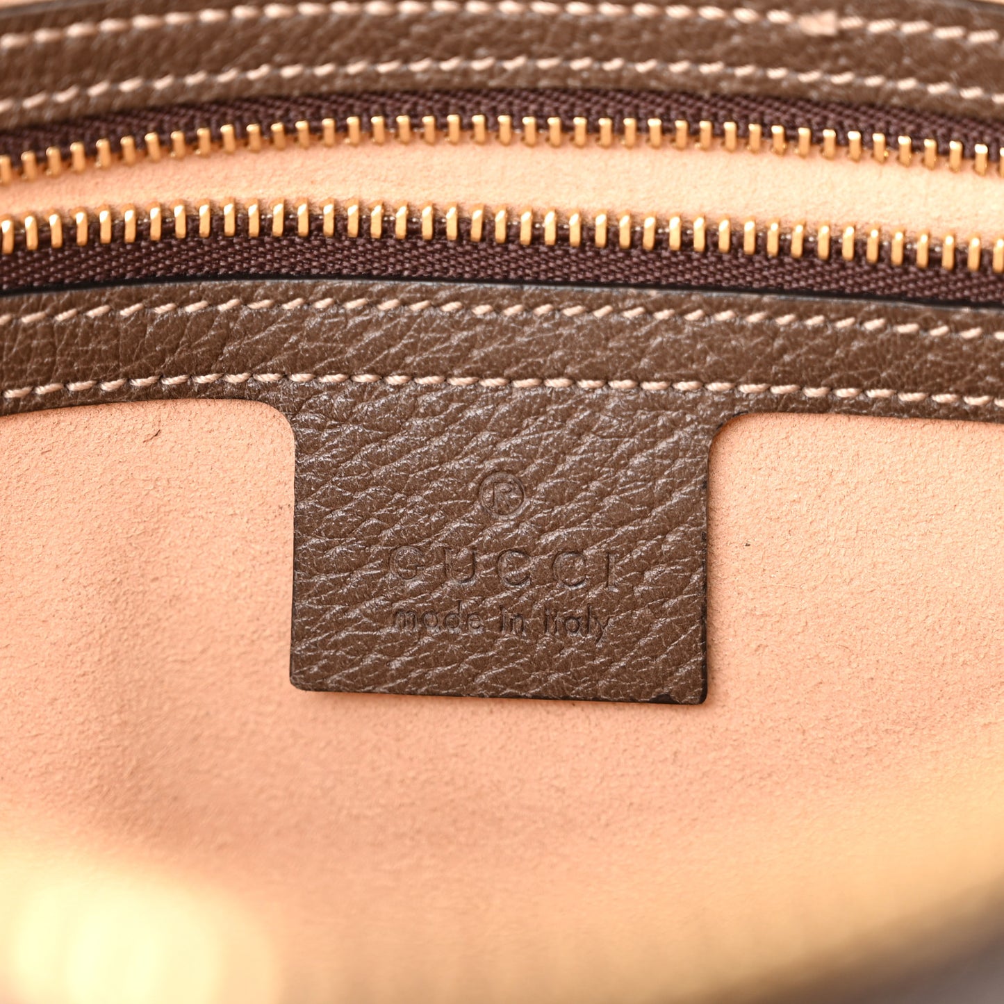 GG Supreme Monogram Web Small Ophidia Shoulder Bag Brown