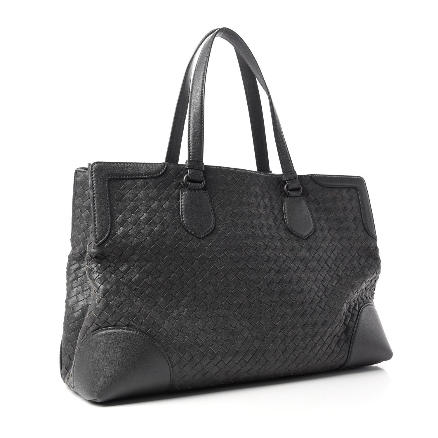 Bottega Veneta Nappa Intrecciato Large Top Handle Tote Grey 3 of 9