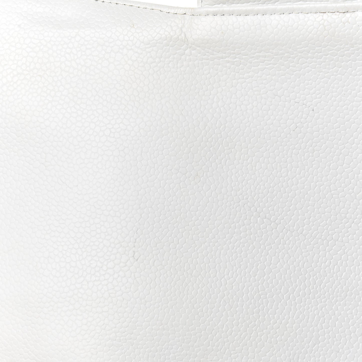 Caviar Quilted Jumbo Single Flap White