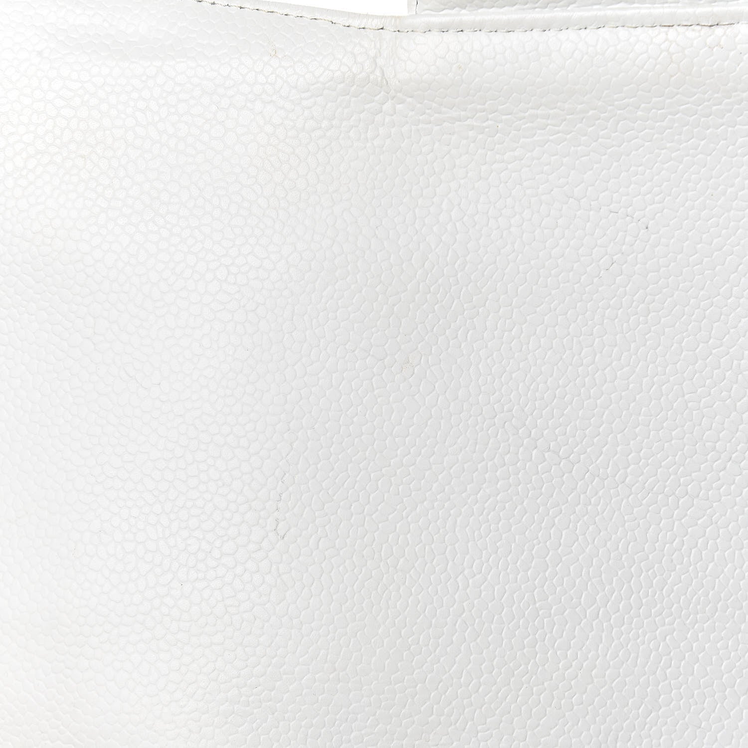 Chanel Caviar Quilted Jumbo Single Flap White 17 of 18