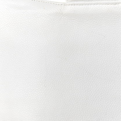 Chanel Caviar Quilted Jumbo Single Flap White 17 of 18