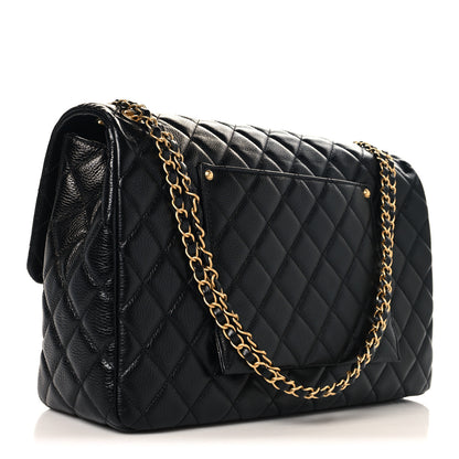 Chanel Caviar Quilted XXL Travel Flap Bag Black 3 of 11