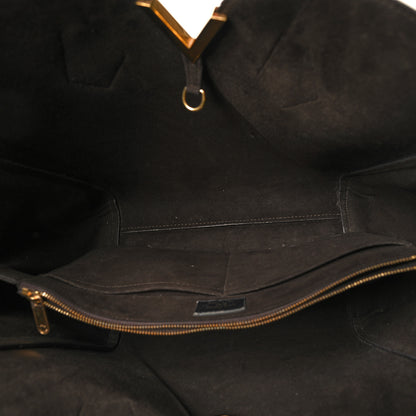 Louis Vuitton Calfskin Monogram Kimono Tote Black 5 of 16