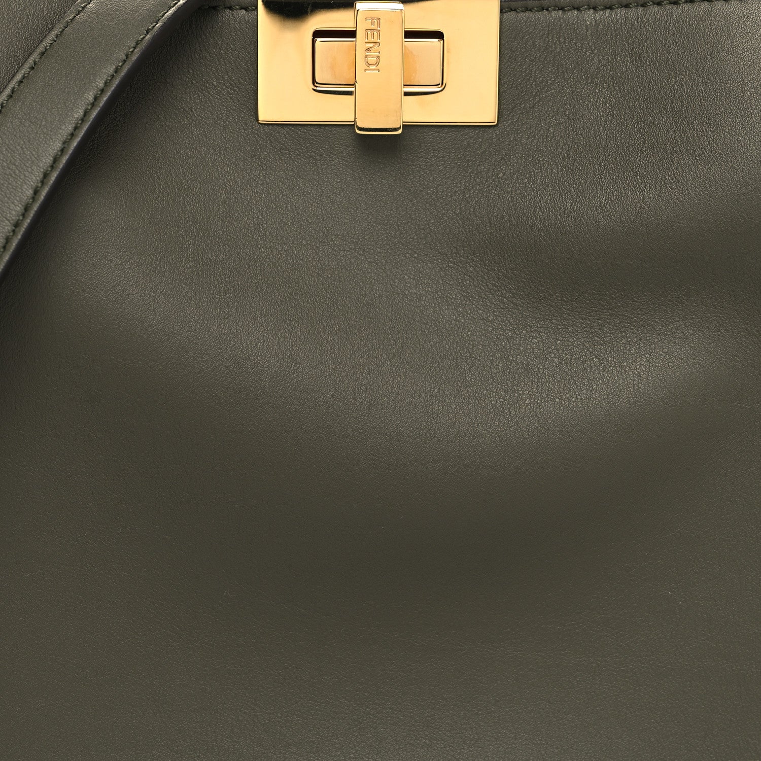Fendi Vitello Medium Peekaboo Iconic Essentially Satchel Equatore Orange 8 of 10