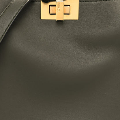 Fendi Vitello Medium Peekaboo Iconic Essentially Satchel Equatore Orange 8 of 10