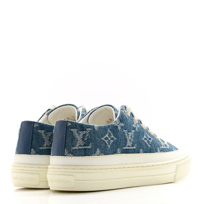 Louis Vuitton Denim Monogram Stellar Sneakers 35 Bleu 4 of 9