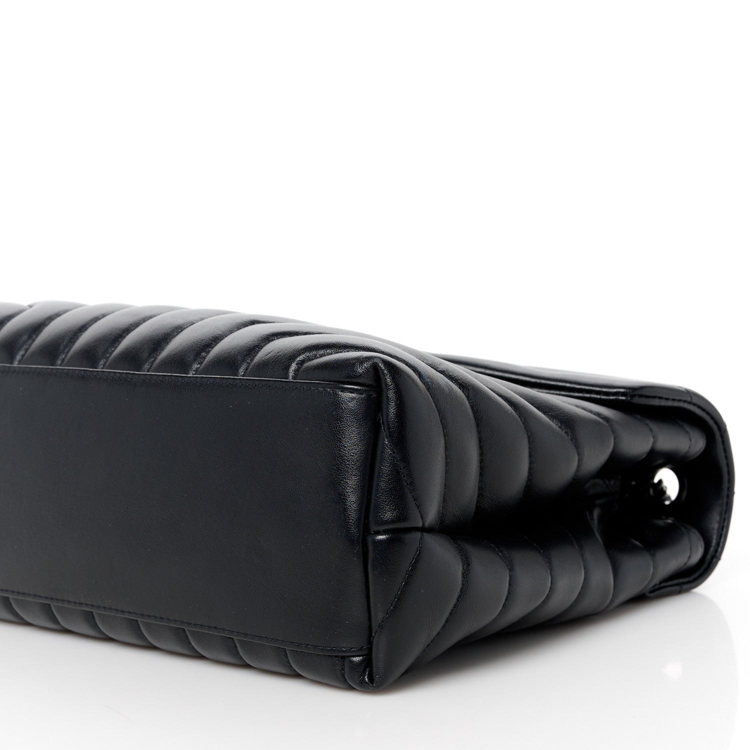 Saint Laurent Calfskin Y Quilted Monogram Monochrome Medium Loulou Chain Satchel Black 11 of 12
