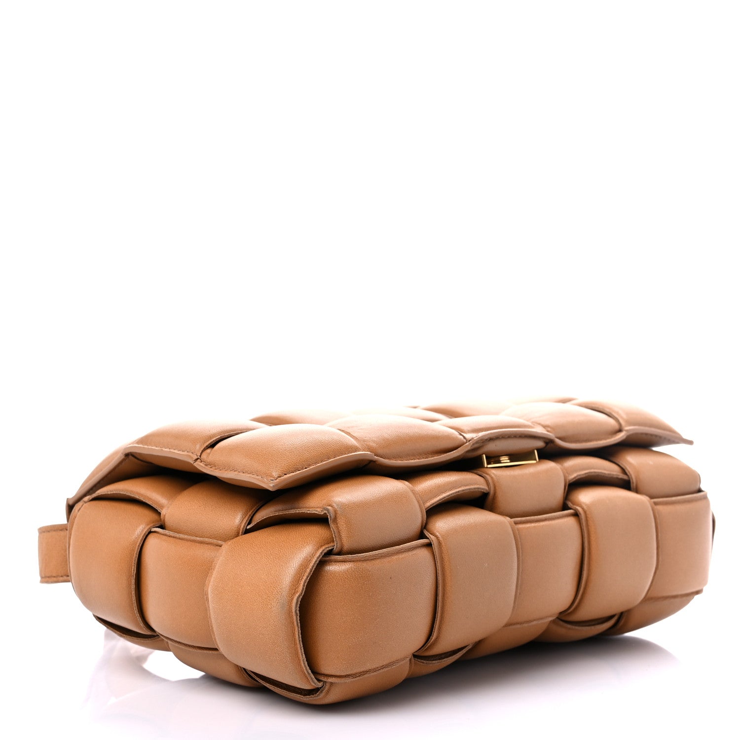 Bottega Veneta Nappa Maxi Intreccio Padded Cassette Crossbody Bag Caramel 3 of 12