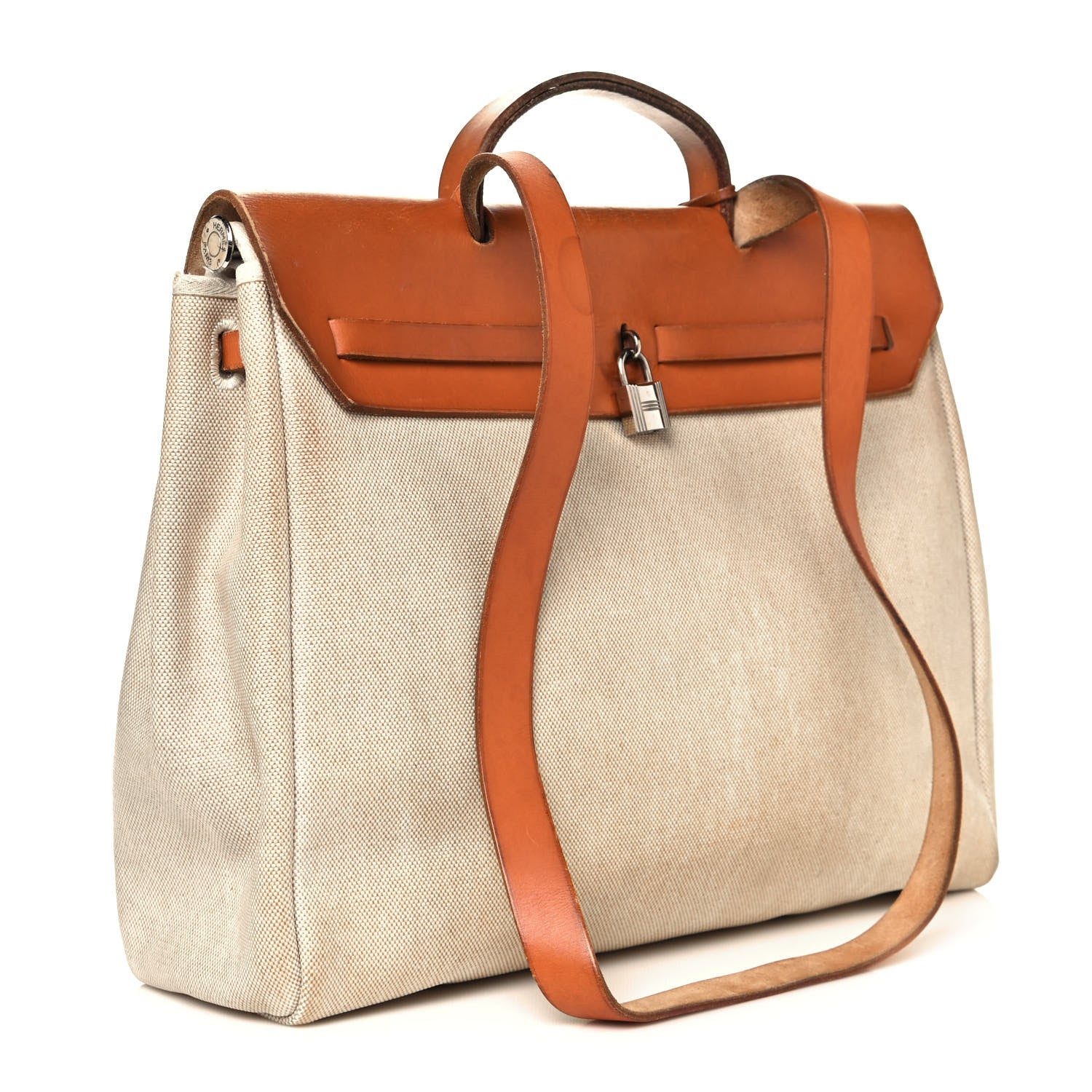 Hermes Toile Vache Calfskin Herbag 39 MM Natural 3 of 21