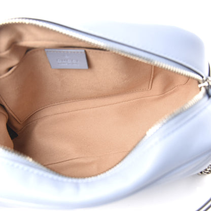 Gucci Calfskin Matelasse Small GG Marmont Chain Shoulder Bag Porcelain Light Blue 5 of 10