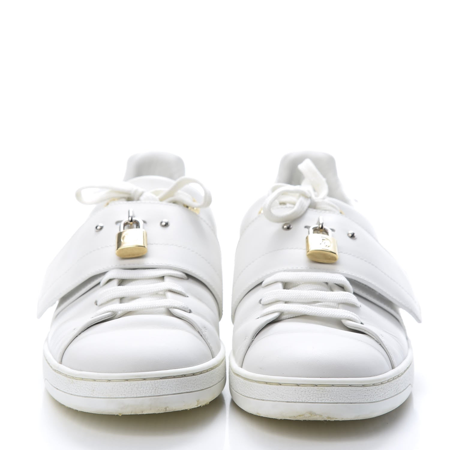 Louis Vuitton Calfskin Front Row Sneaker 38.5 White 2 of 14