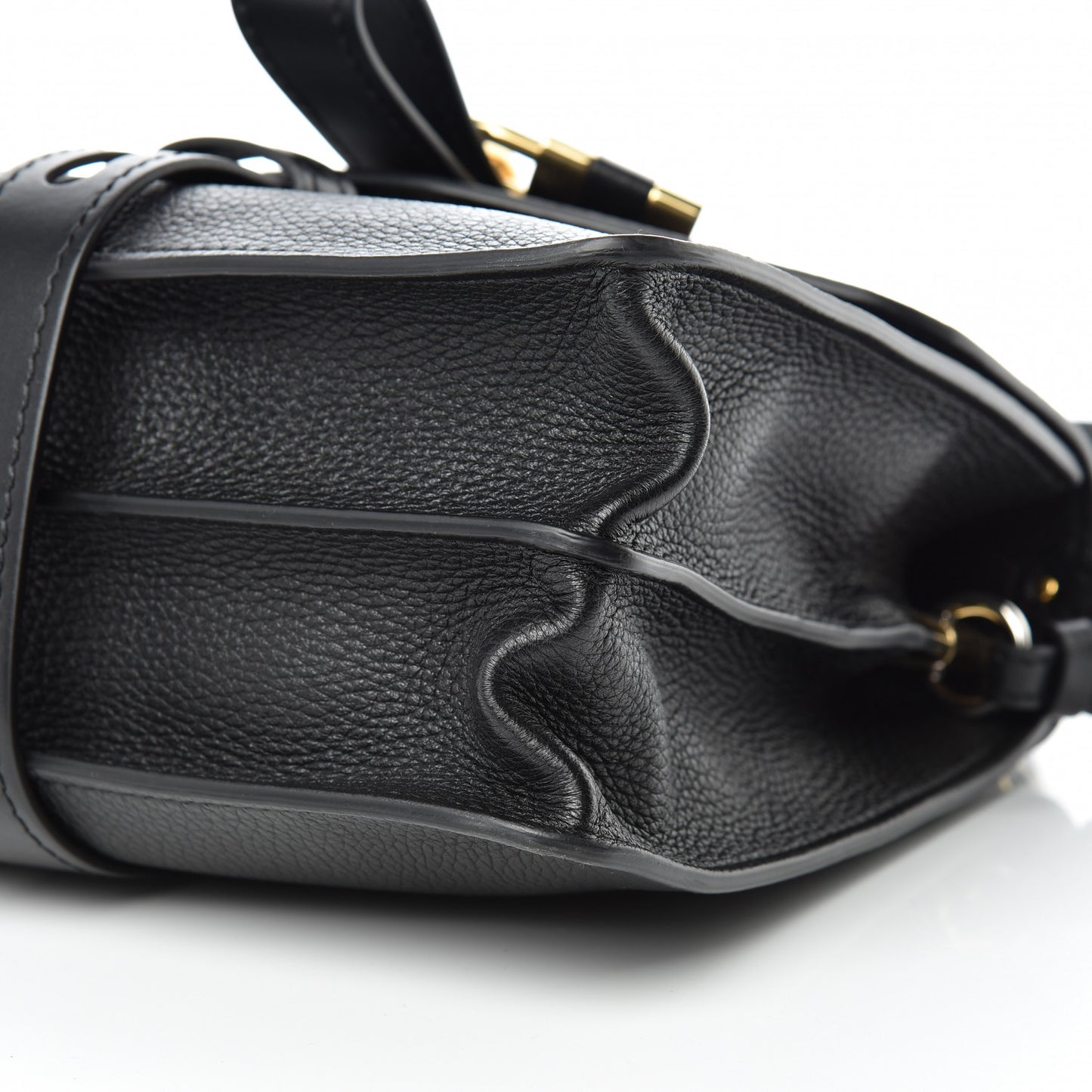 Grained Calfskin Medium Aby Day Shoulder Bag Black