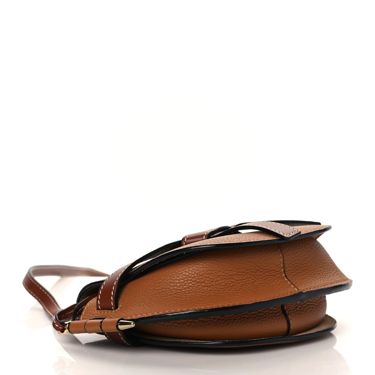 Loewe Grained Calfskin Mini Gate Crossbody Bag Caramel Pecan 4 of 9