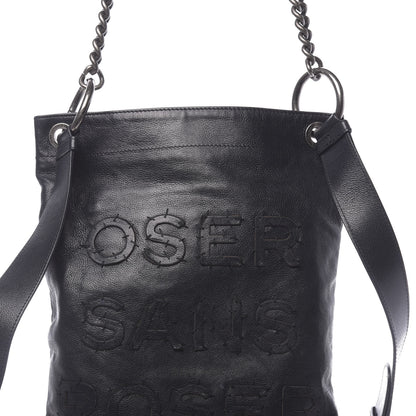 Chanel Calfskin Oser Sans Poser Messenger Dark Navy 11 of 11