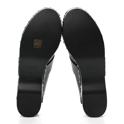 Hermes Calfskin Calya Mules 40 Black 5 of 10