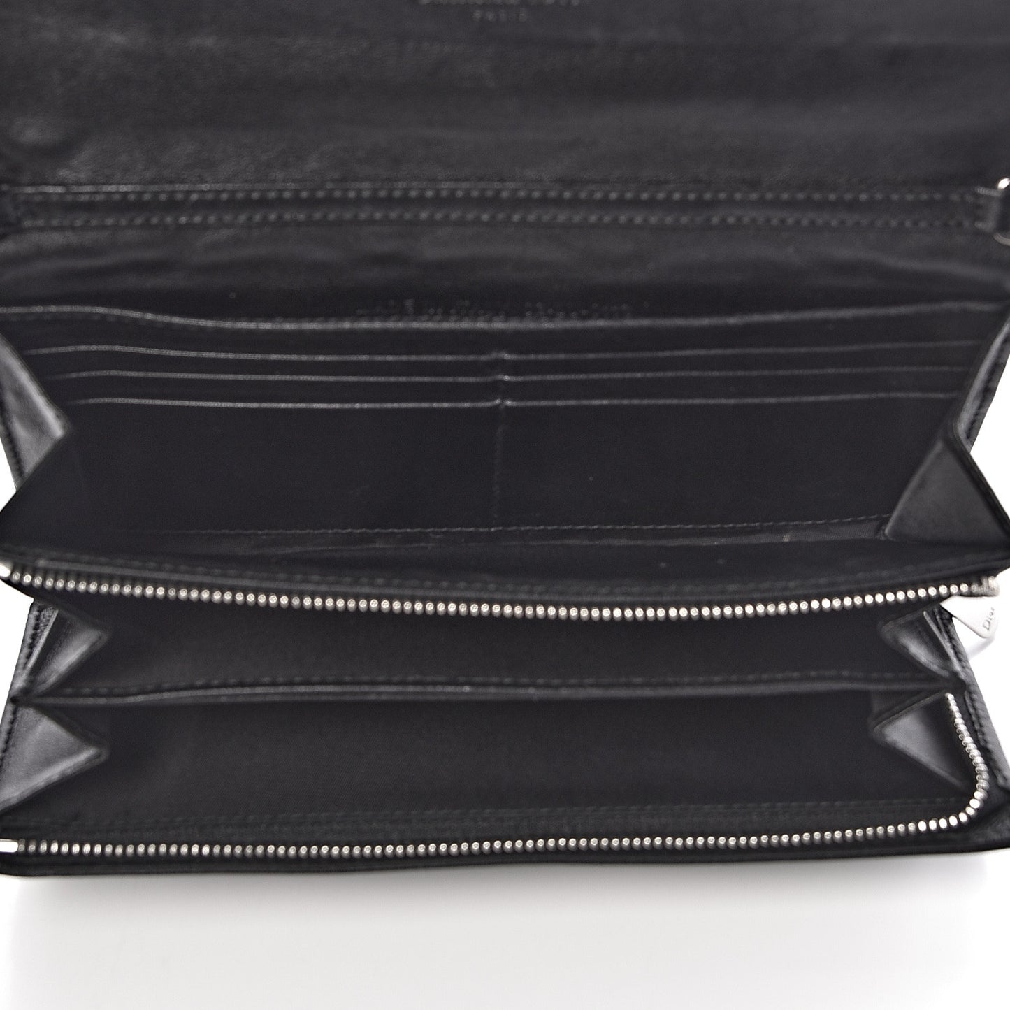 Lambskin Cannage Miss Dior Chain Wallet Black