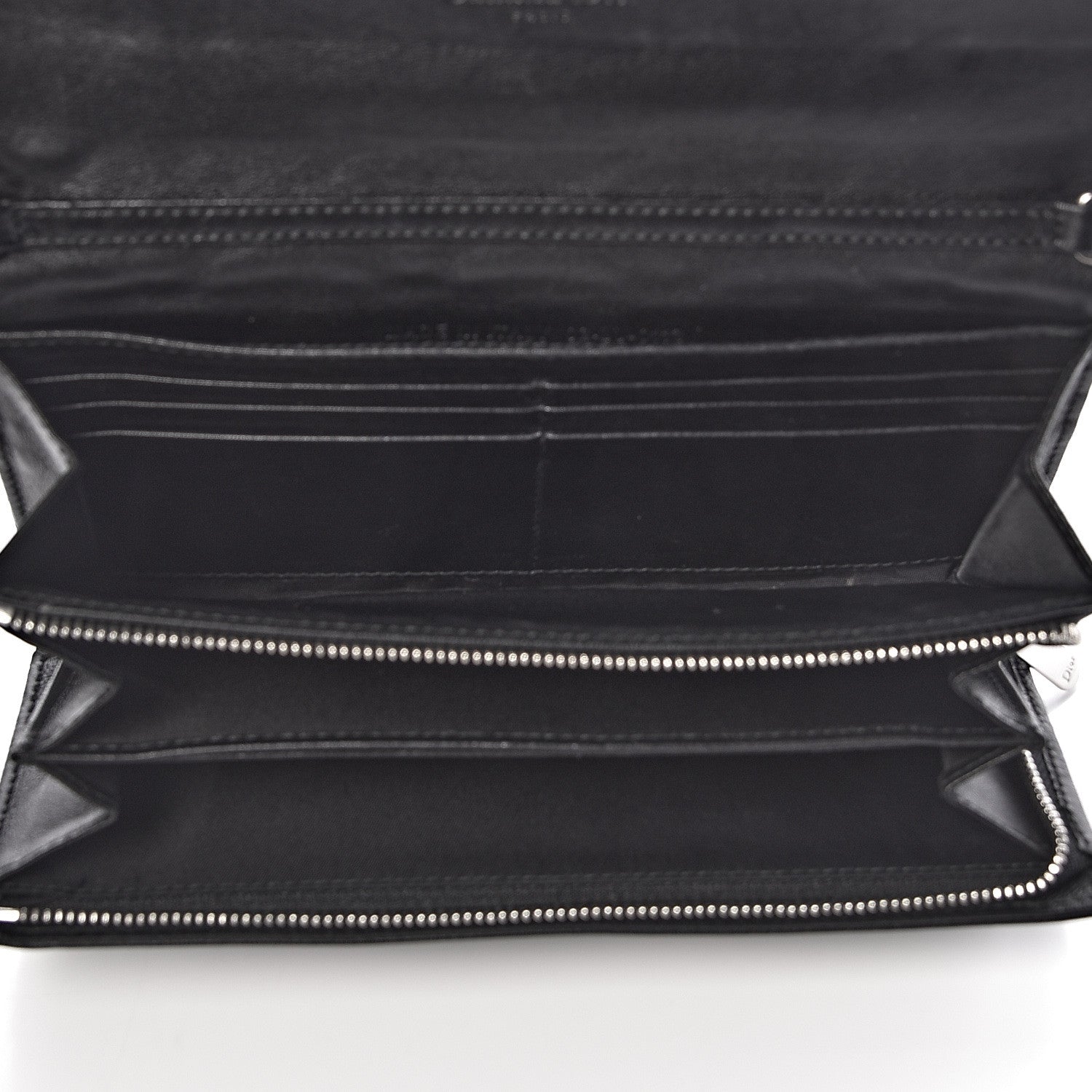 Christian Dior Lambskin Cannage Miss Dior Chain Wallet Black 5 of 8