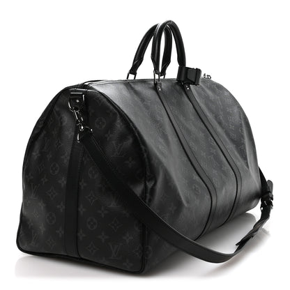 Louis Vuitton Monogram Eclipse Keepall Bandouliere 55 2 of 9