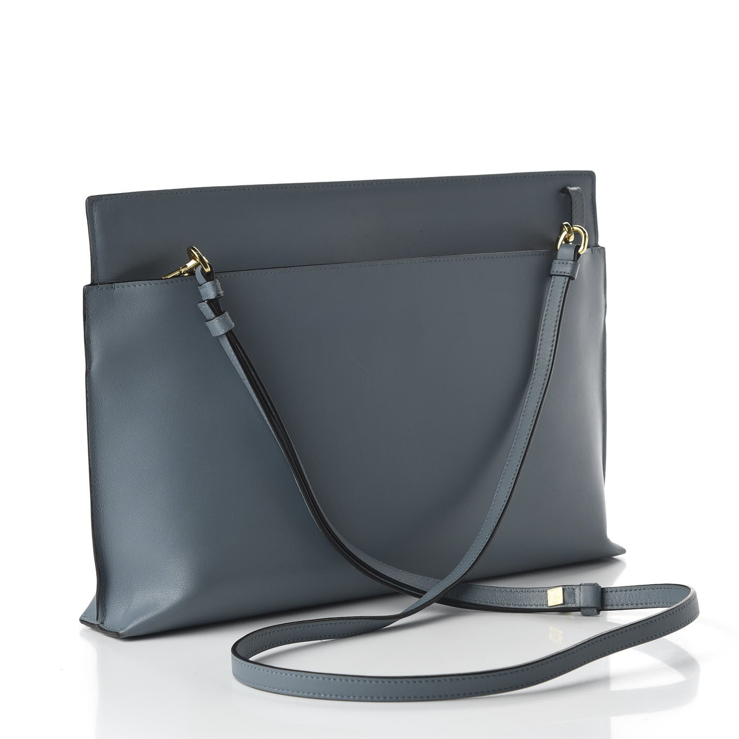 Loewe Calfskin T Pouch Bag Stone Blue 3 of 9