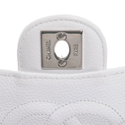 Chanel Caviar Quilted Mini Square Flap White 5 of 8