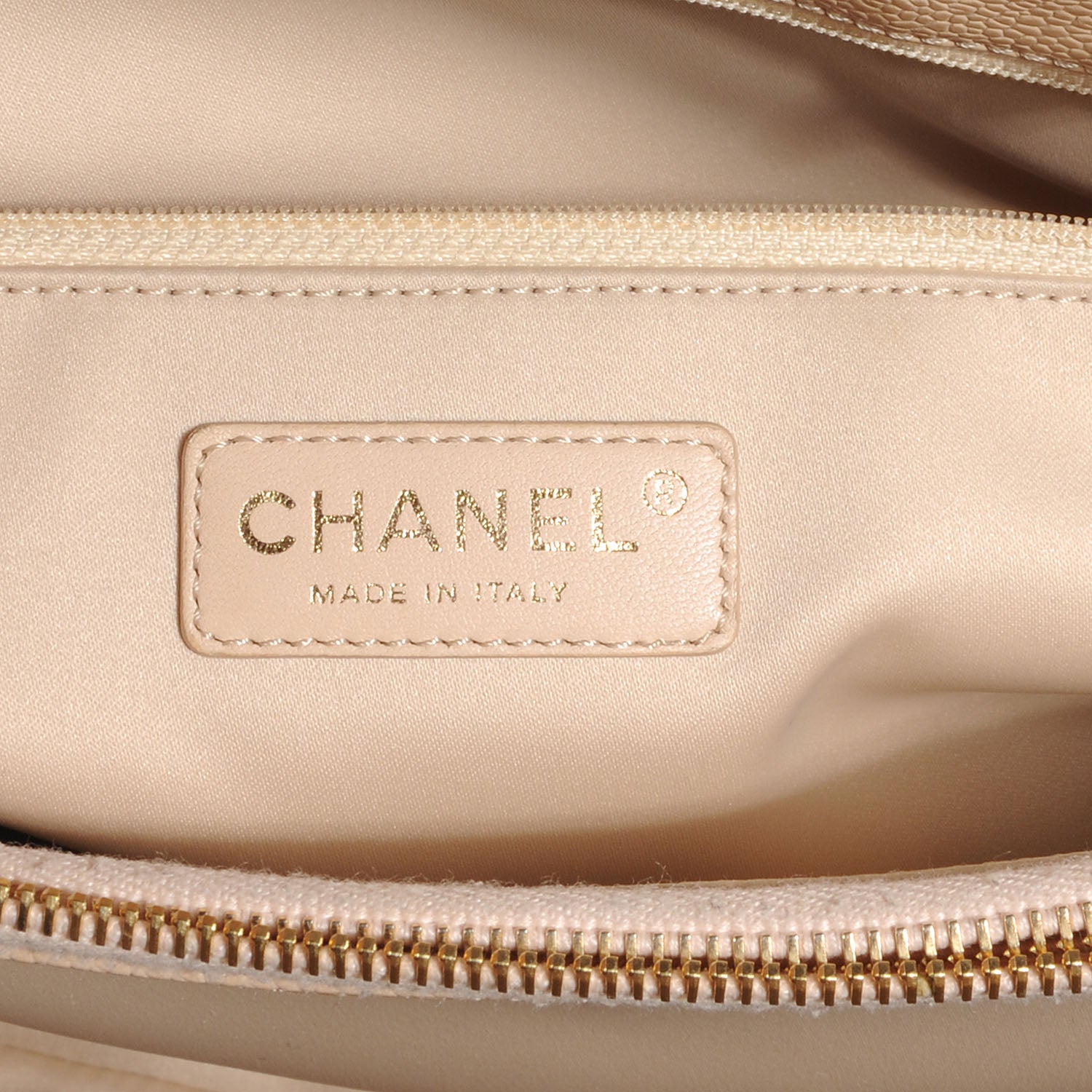 Chanel Caviar Quilted Grand Shopping Tote GST Beige 6 of 10