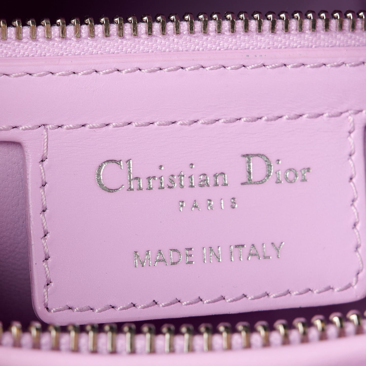 Calfskin Pockets Medium Lady Dior Pink Black Red
