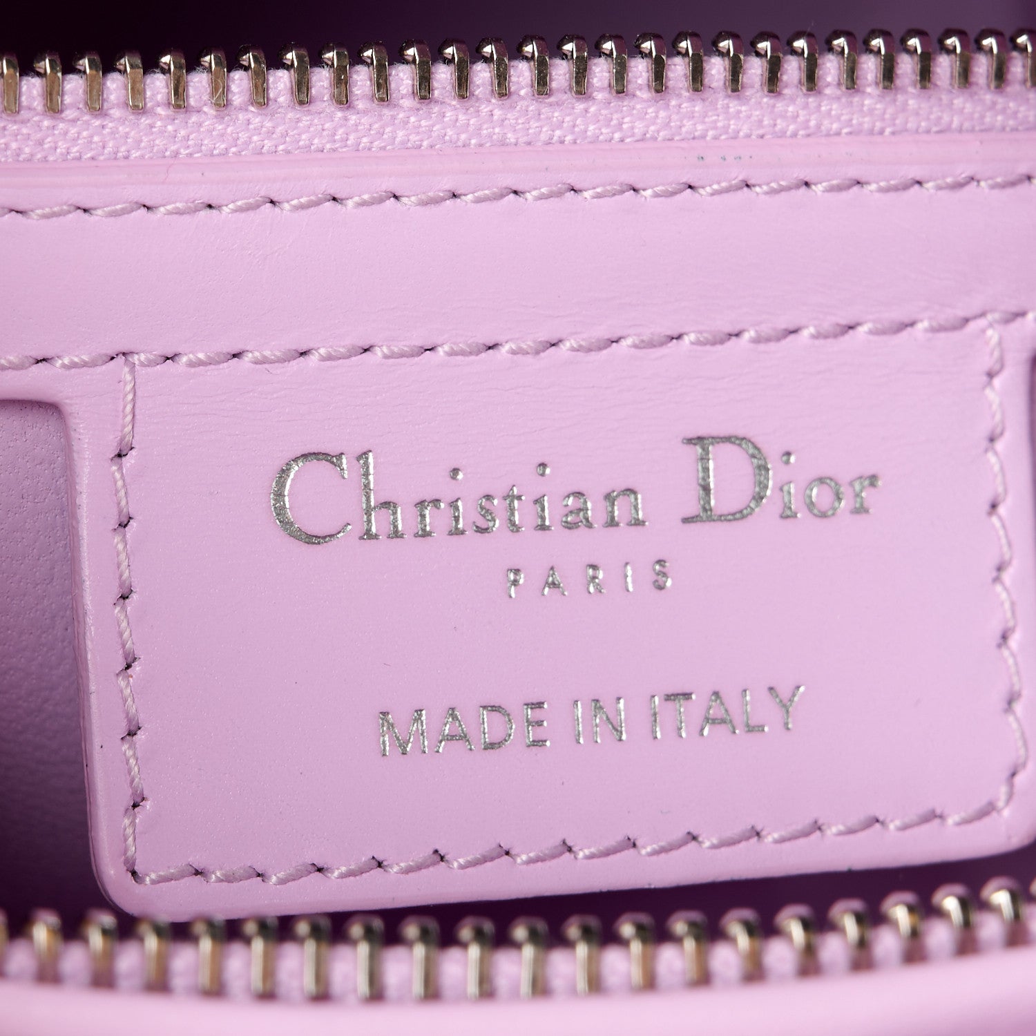 Christian Dior Calfskin Pockets Medium Lady Dior Pink Black Red 6 of 13