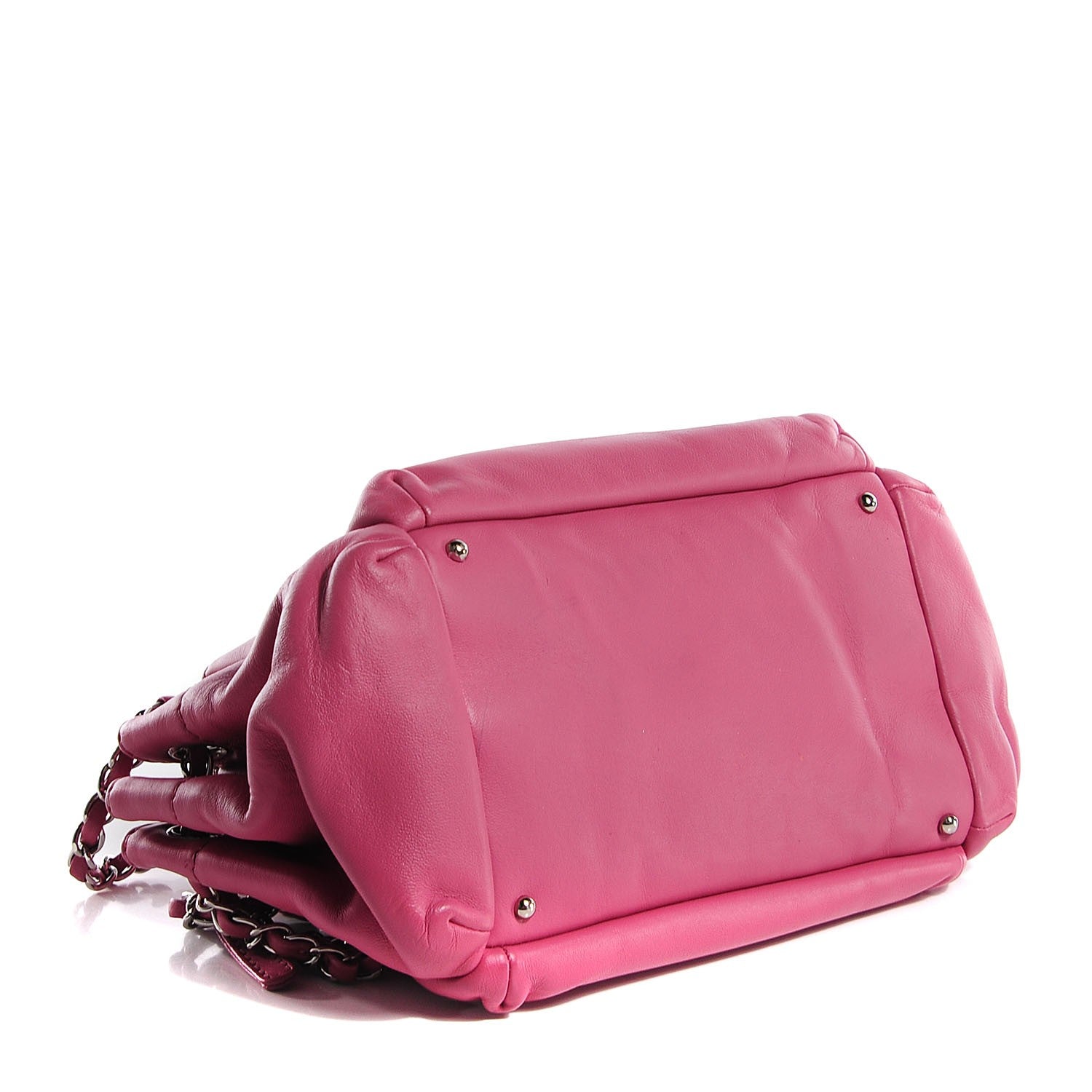 Chanel Lambskin Lax Accordion Hobo Pink 4 of 7