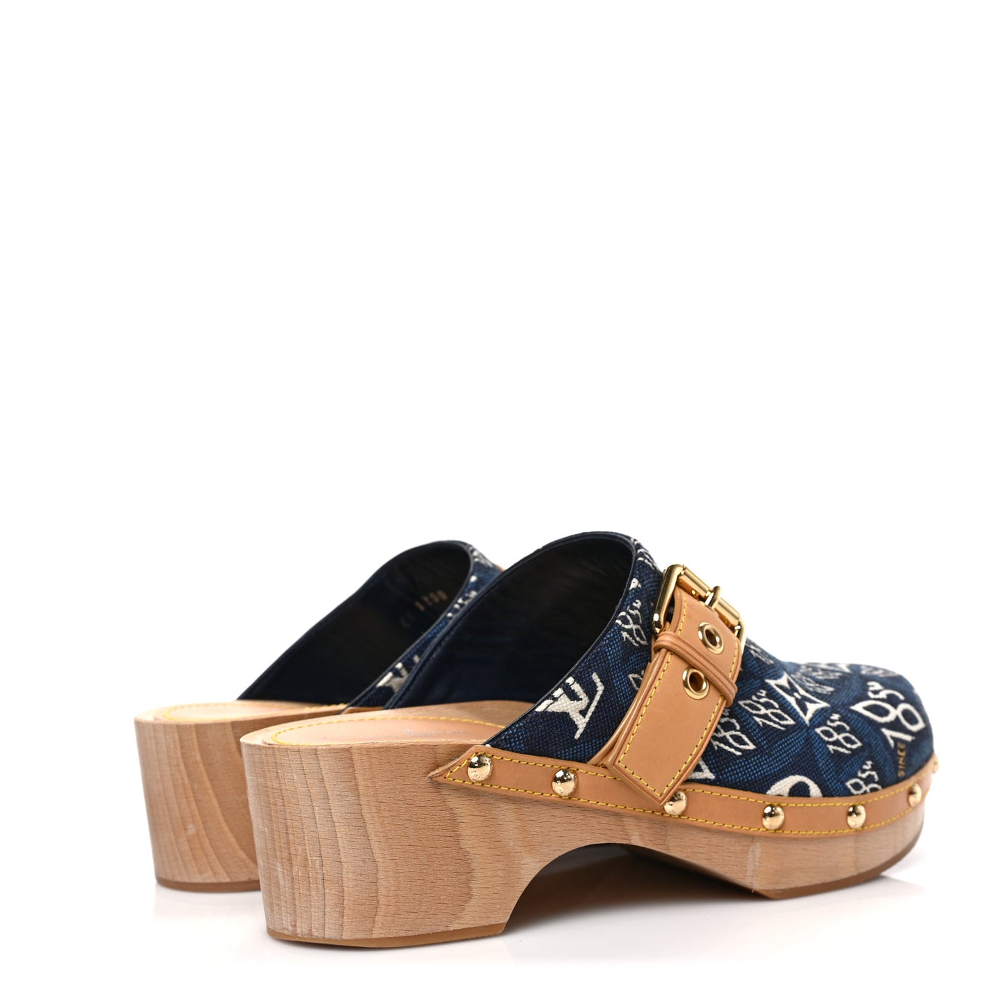 Jacquard Since 1854 Cottage Clog Mules 36 Blue
