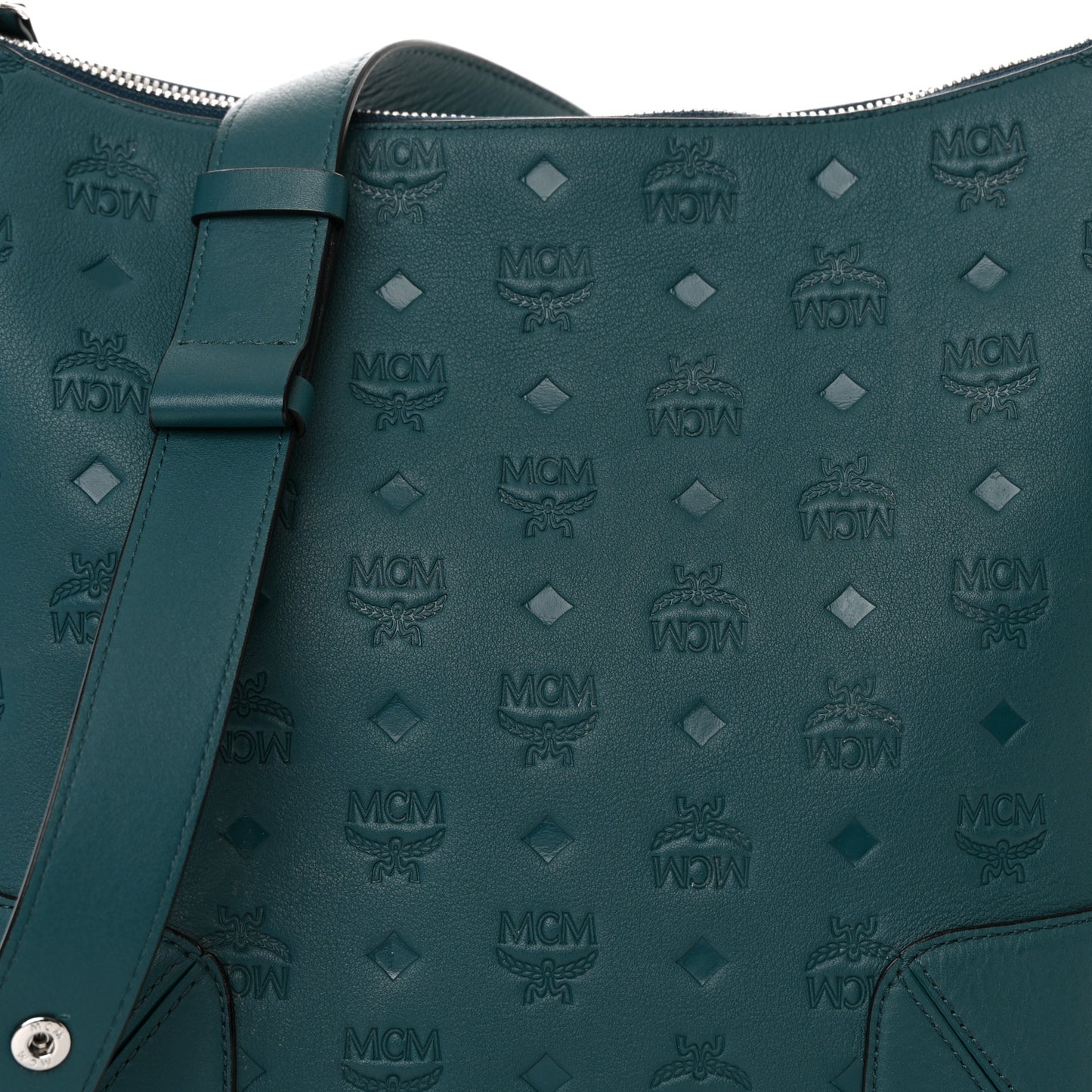 Calfskin Ottomar Monogram Medium Klara Hobo Blue