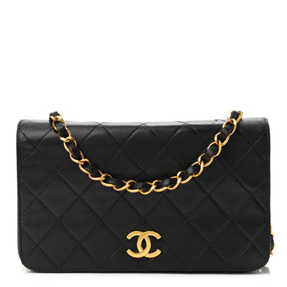 Chanel Lambskin Quilted Small Single Flap Black 1 of 10