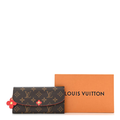 Louis Vuitton Monogram Bloom Flower Emilie Wallet Rouge 8 of 8