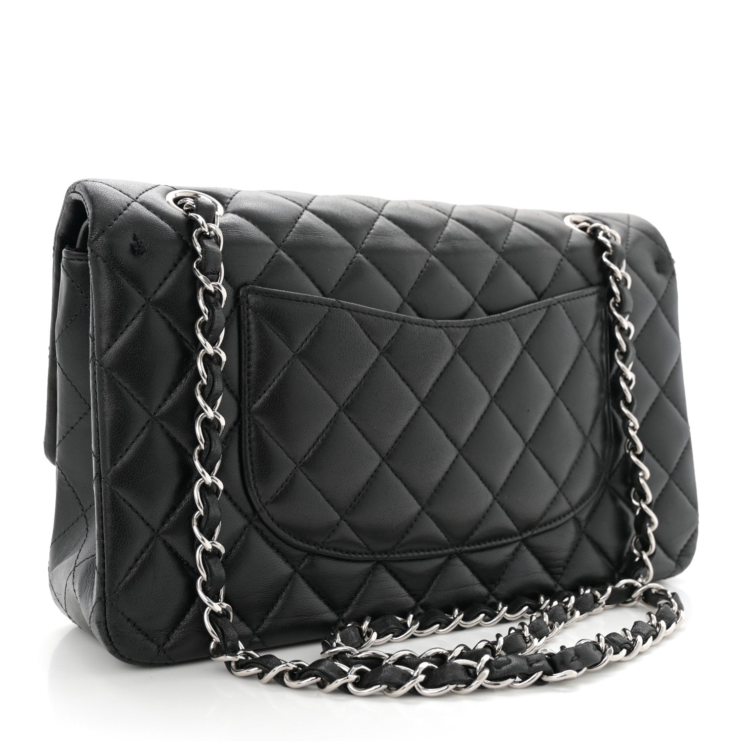 Chanel Lambskin Quilted Medium Double Flap Black 3 of 13