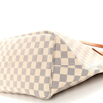 Louis Vuitton Damier Azur Neo Neverfull MM Rose Ballerine 10 of 12