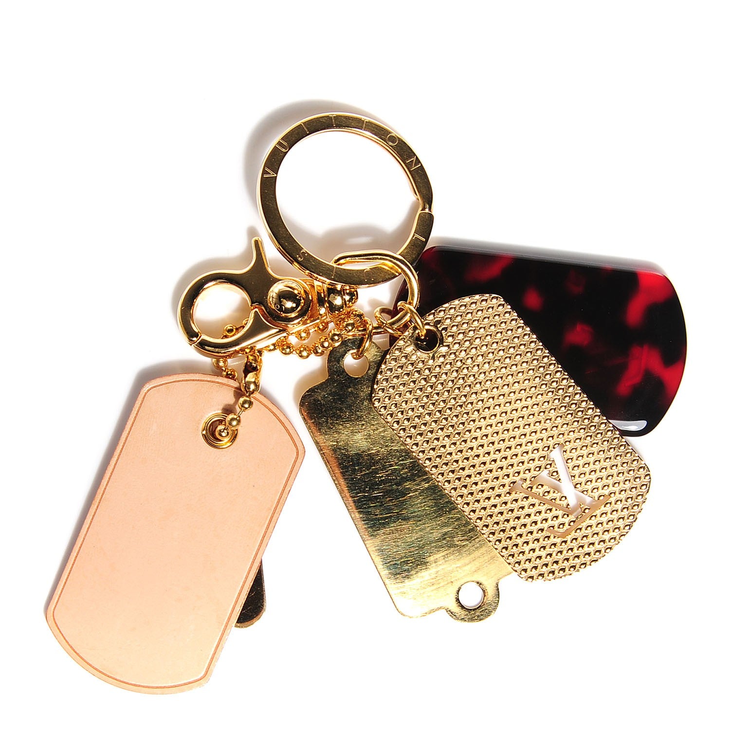 Louis Vuitton Monogramouflage Bag Charm Red 3 of 4