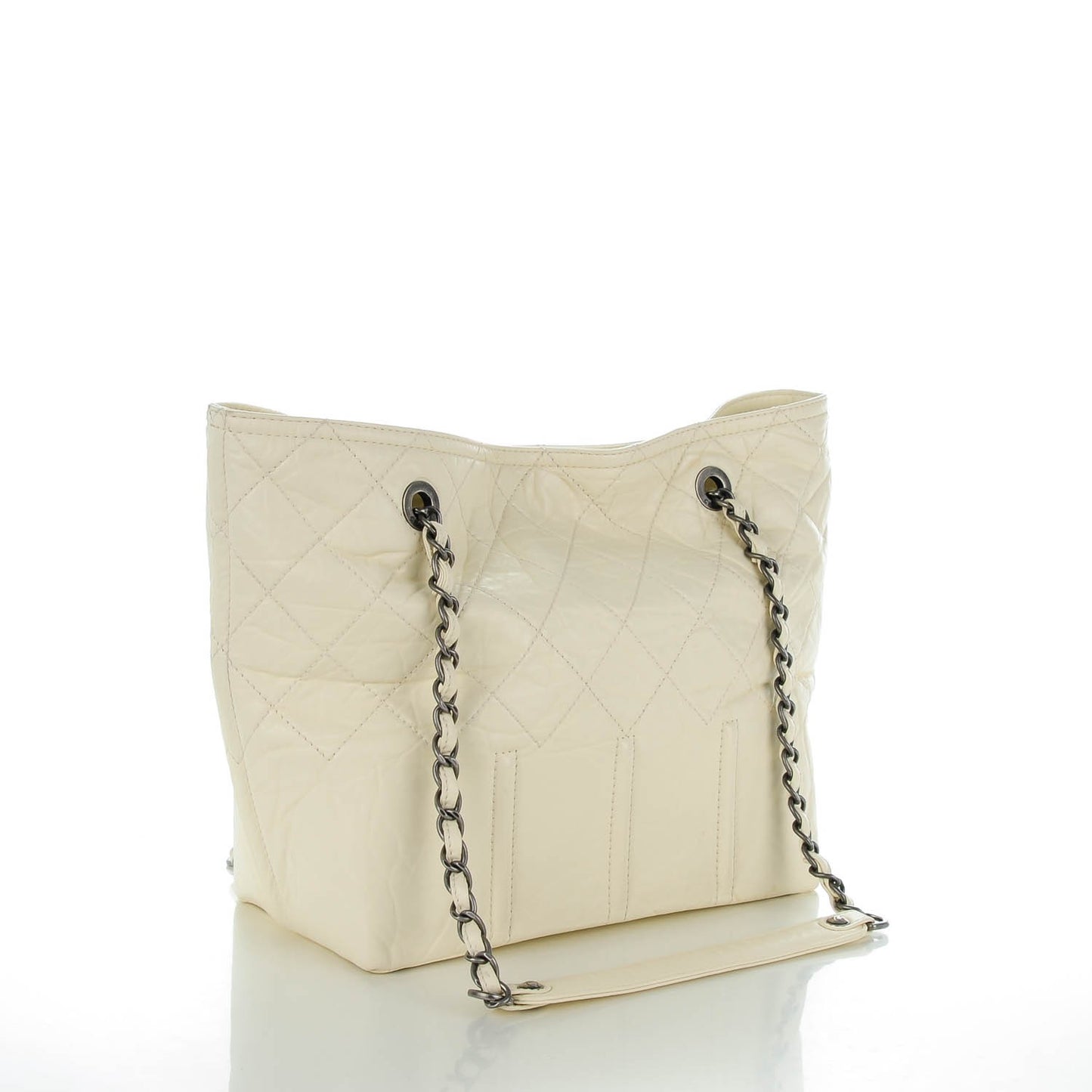 Calfskin Small Shopping In Moscow Tote Beige Clair