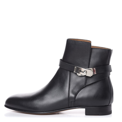 Hermes Calfskin Neo Low Boots 39 Black 1 of 12