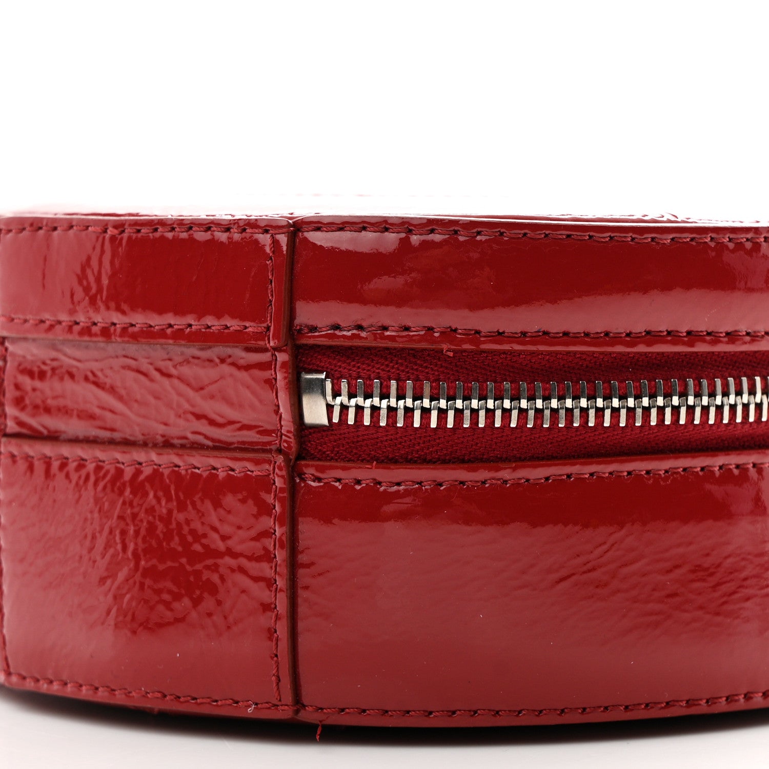 Chanel Patent Round As Earth Evening Bag Red 10 of 12