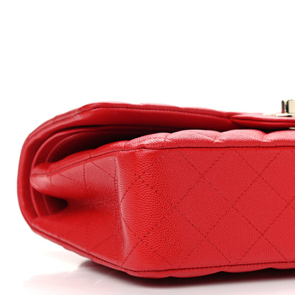 Chanel Caviar Quilted Medium Double Flap Red 9 of 12