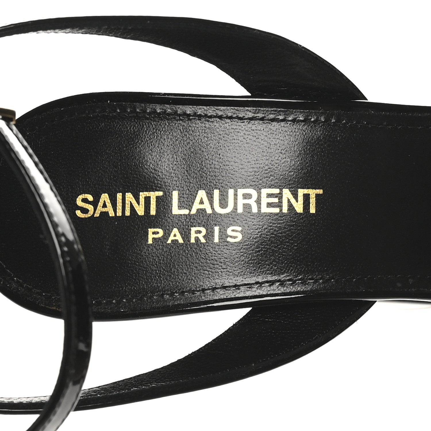Saint Laurent Vernice Grupy Sexy 95 Tanouk Platform Sandals 37.5 Black 7 of 9