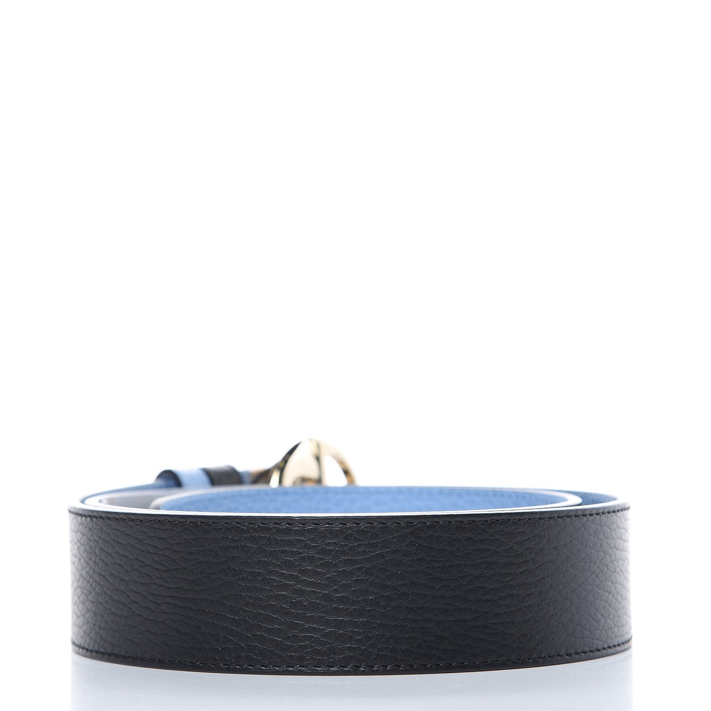 Dollar Calfskin 1973 Reversible Belt 90 36 Black Mineral Blue