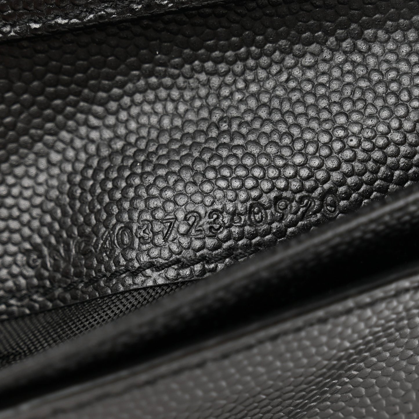 Grain De Poudre Matelasse Chevron Monogram Compact Zip Around Wallet Black