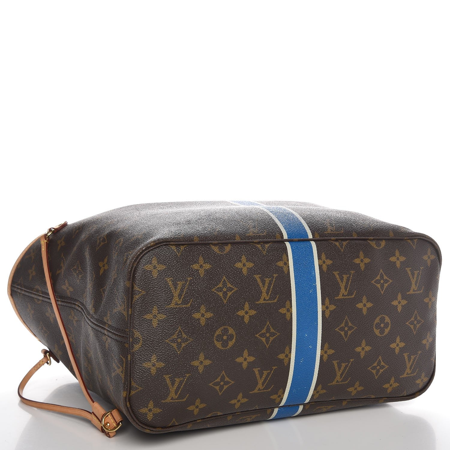 Louis Vuitton Monogram My LV Heritage Neverfull MM Blue De France White 4 of 7