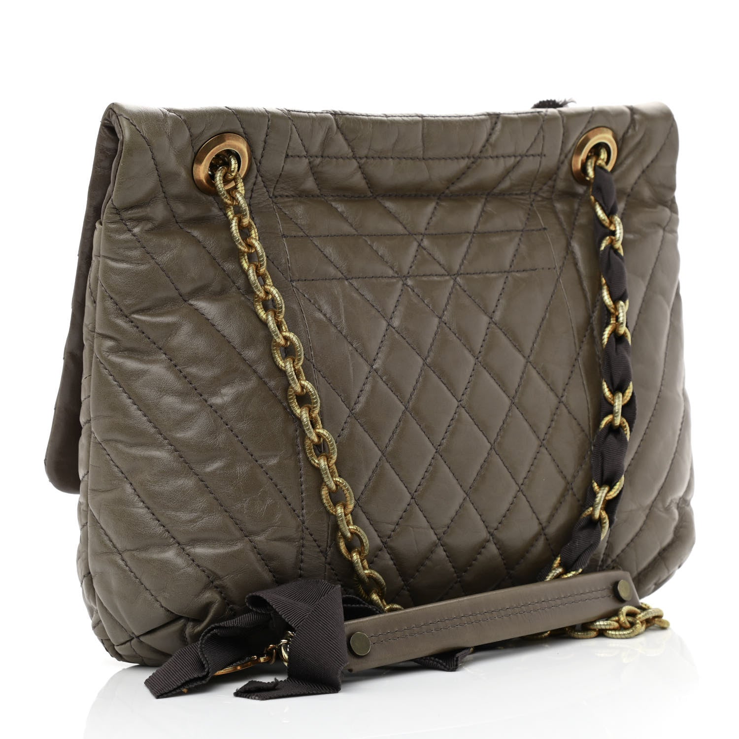 Lanvin Calfskin Quilted Medium Happy Shoulder Bag Brown 2 of 9