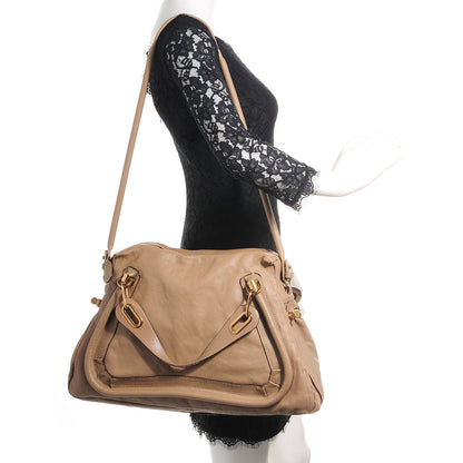 Chloe Calfskin Large Paraty Beige 2 of 9