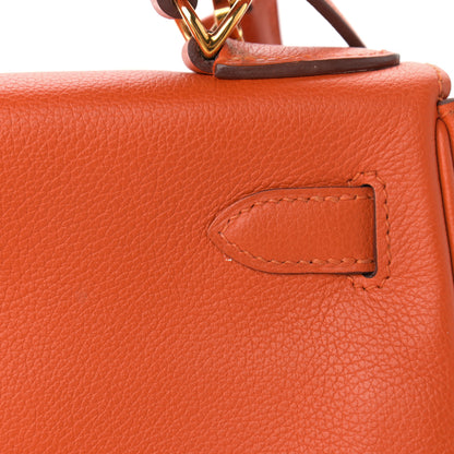 Hermes Evercolor Kelly Retourne 28 Orange 13 of 15