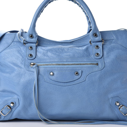 Balenciaga Agneau Classic Silver Hardware City Bleu Azur Clair 12 of 12