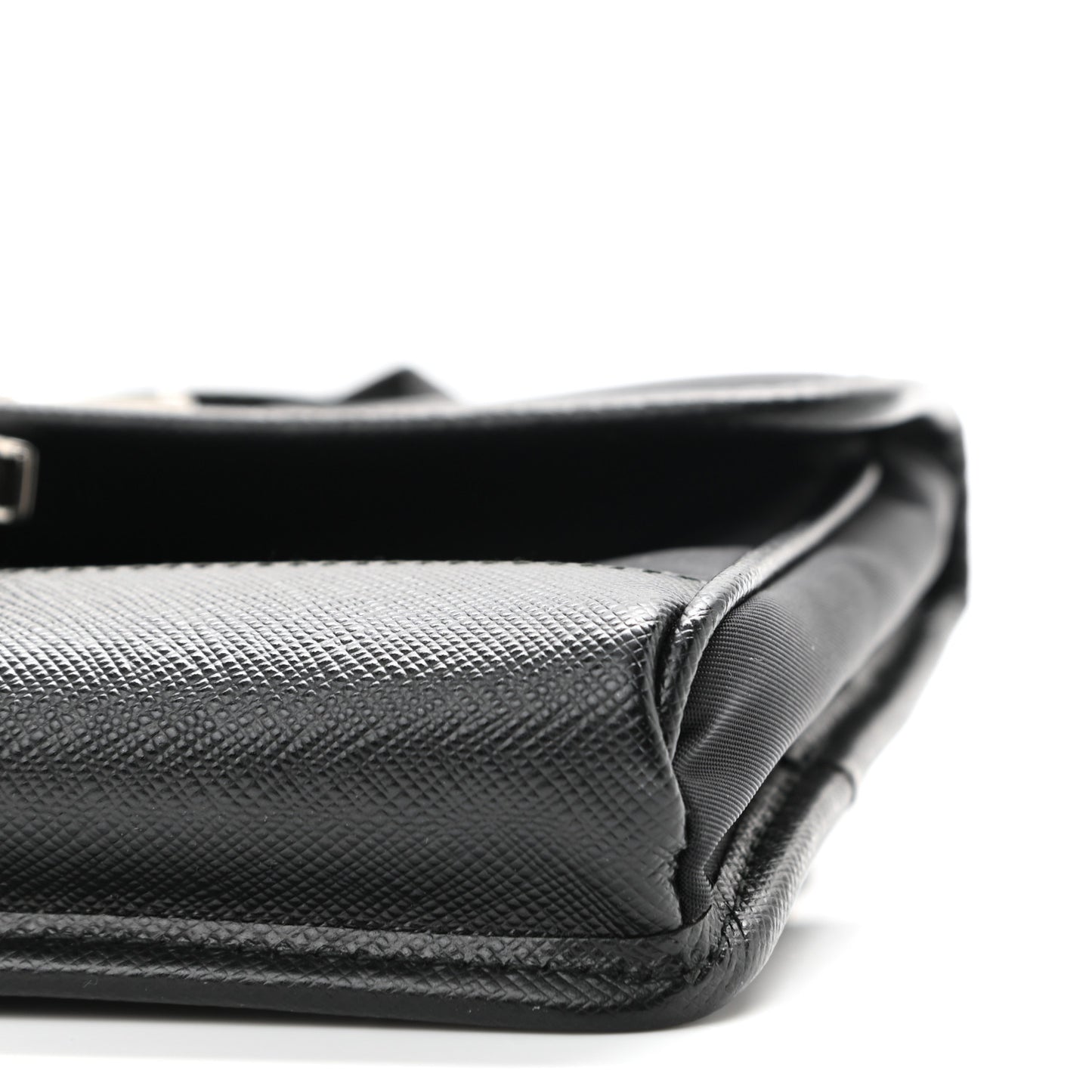 Re-Nylon Saffiano Smartphone Case Crossbody Black