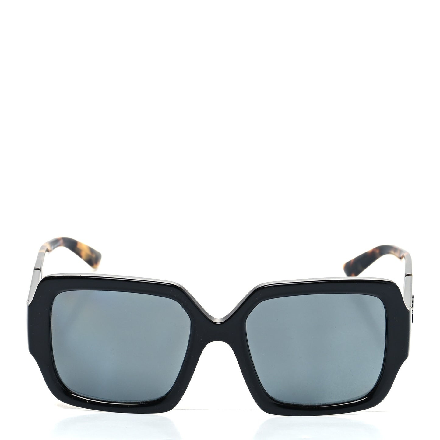 Oversized Monochrome Sunglasses SPR 21X Black Tortoise