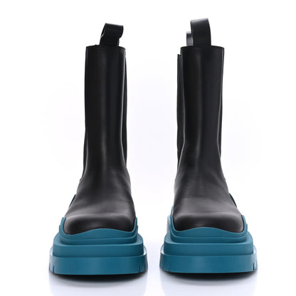 Bottega Veneta Calfskin Womens The Tire Chelsea Boots 37.5 Black Blaster 2 of 7